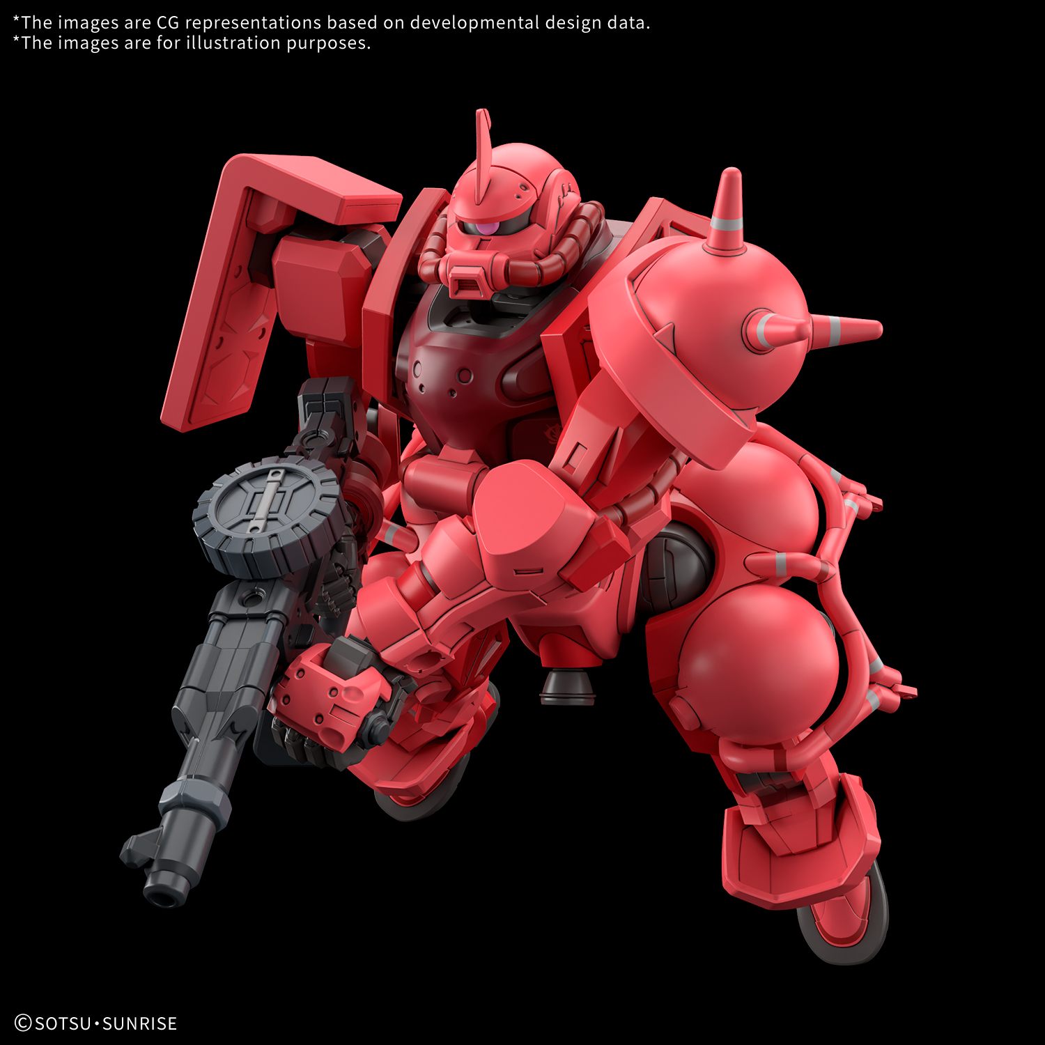 HG 1/144 CHAR'S ZAKU(GQ) thumbnail 3