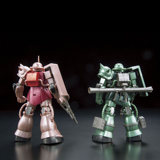 HGUC 1/144 シャア専用ザク&量産型ザク THE ART OF GUNDAM OSAKA メタリックエディション thumbnail 2