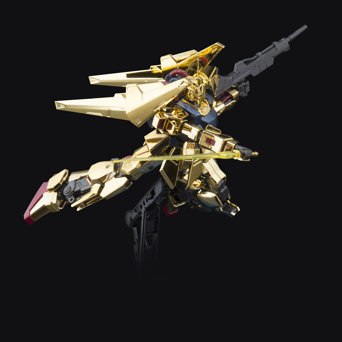HG 1/144 THE GUNDAM BASE LIMITED HYAKU-SHIKI [GOLD COATING] thumbnail 6