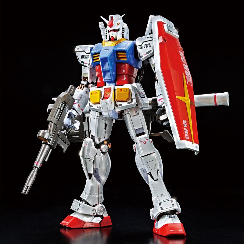 MG 1/100 THE GUNDAM BASE LIMITED RX-78-2 GUNDAM Ver.3.0 [TITANIUM FINISH] Official 10