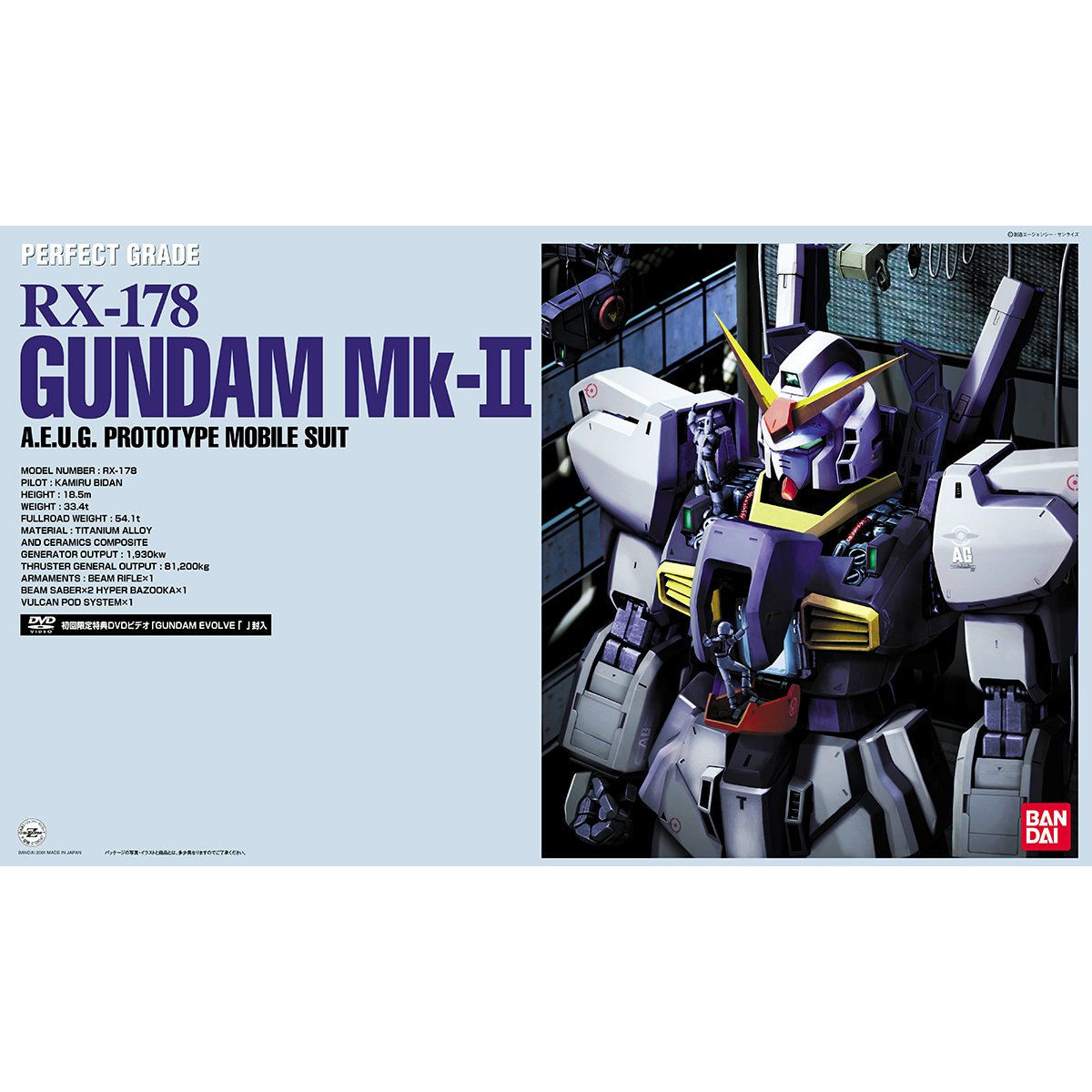 PG 1/60 RX-178 GUNDAM MK-ⅡA.E.U.G (WHITE) Manual catalog image