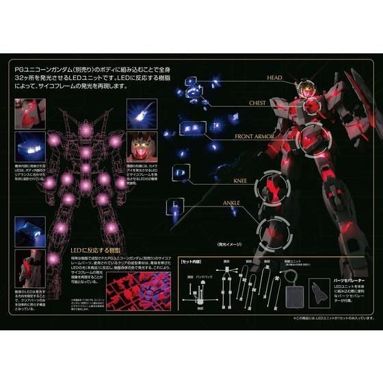 LED UNIT for PG RX-0 UNICORN GUNDAM thumbnail 2