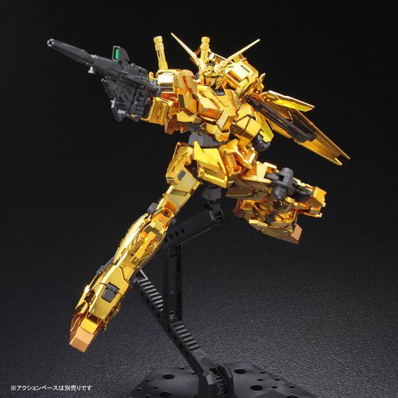 RG 1/144 ガンダムベース限定 ユニコーンガンダム [ゴールドコーティング] thumbnail 3