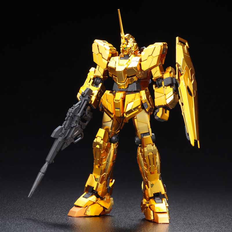 RG 1/144 THE GUNDAM BASE LIMITED UNICORN GUNDAM [GOLD COATING] thumbnail 2
