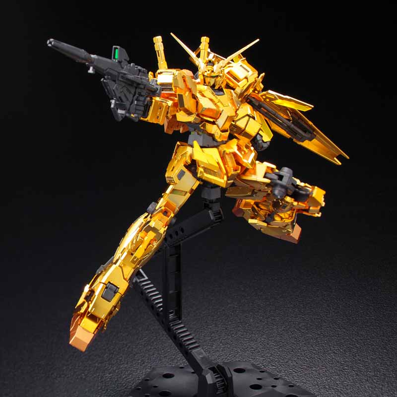 RG 1/144 THE GUNDAM BASE LIMITED UNICORN GUNDAM [GOLD COATING] thumbnail 3